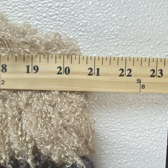 Womens 1X Faux Fur Shaggy Boho Chic Fluffy Oversized 2 Tone Vest by Forever 21+ - Picture 7 of 9